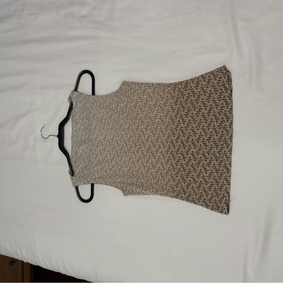 Wrapper- Vintage- Women's - Beige Textured Tank Top - Picture 4 of 6